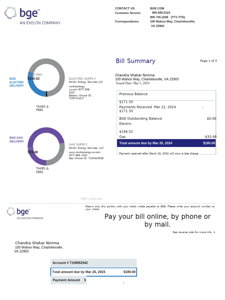 Bill Summary: Pay Your Bill Online, by Phone or by Mail | PDF