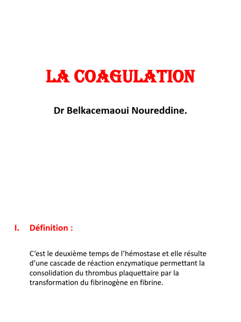 04 B) Coagulation | PDF | Coagulation | Macromolécule
