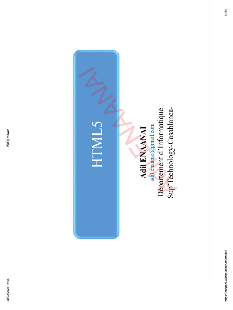 HTML 5 | PDF