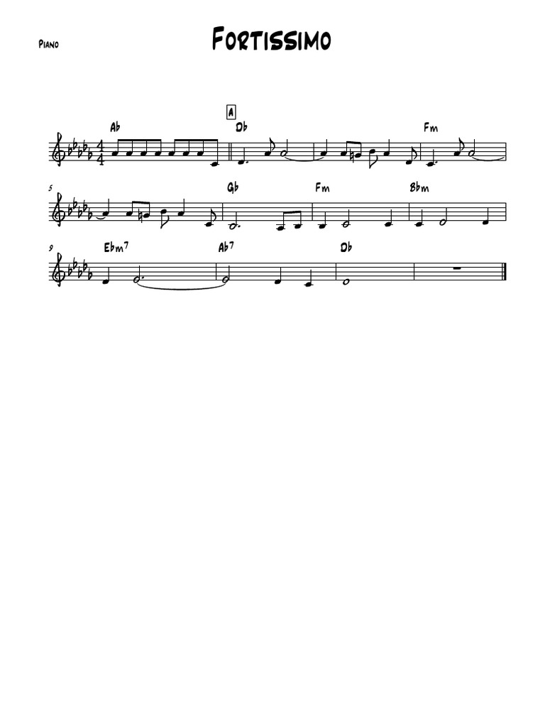 Fortissimo - Piano | PDF