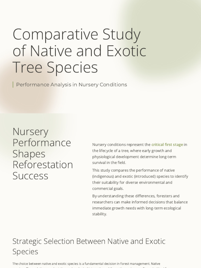 Tree Study Presentation | PDF
