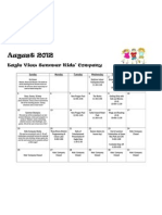 August EV Calendar