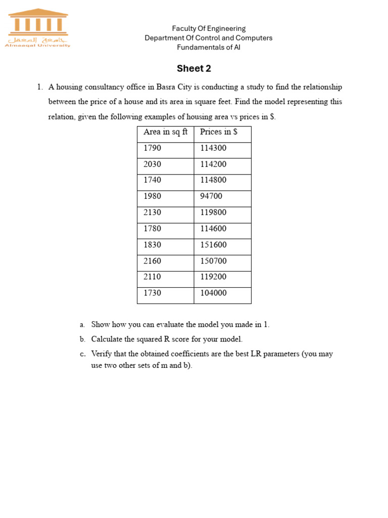 Sheet 2 | PDF
