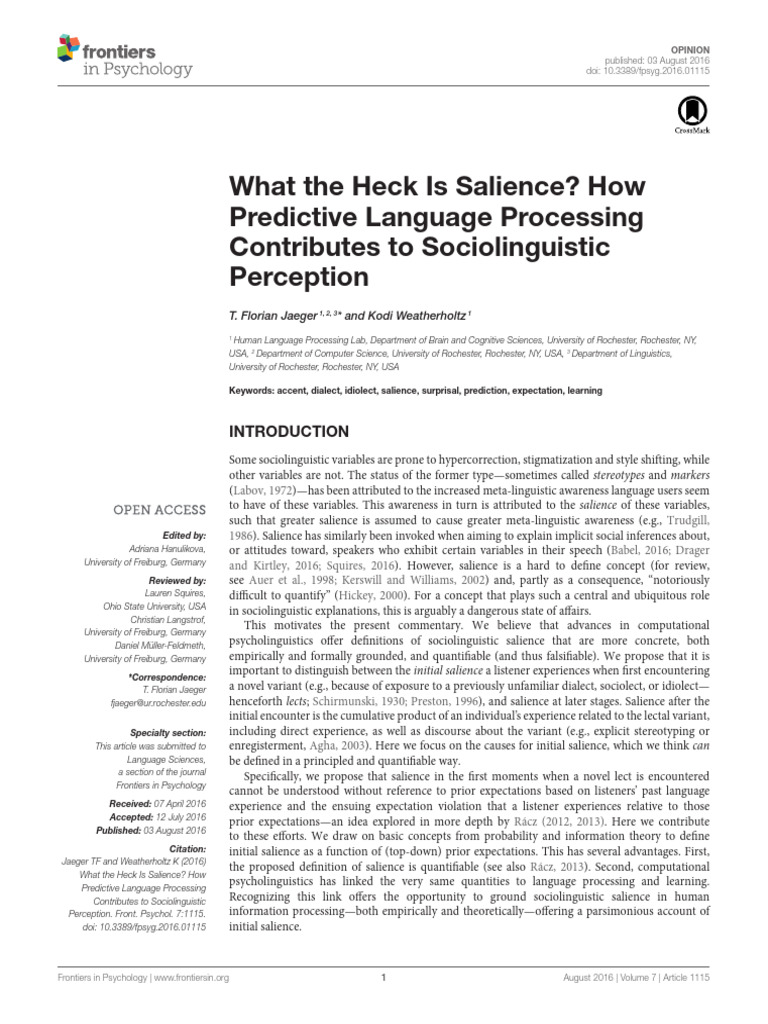 What The Heck Is Salience? How Predictive Language Processing ...