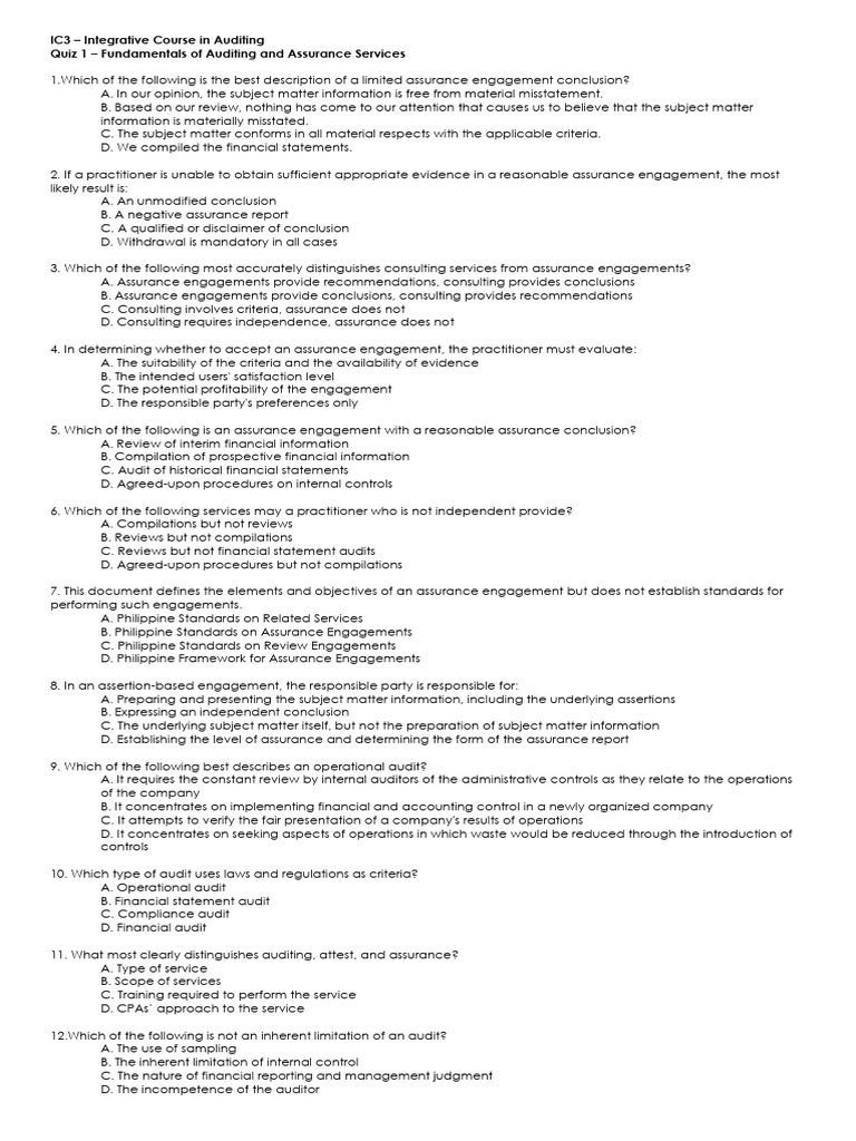 IC3 Q1-3 With Answer Key | PDF