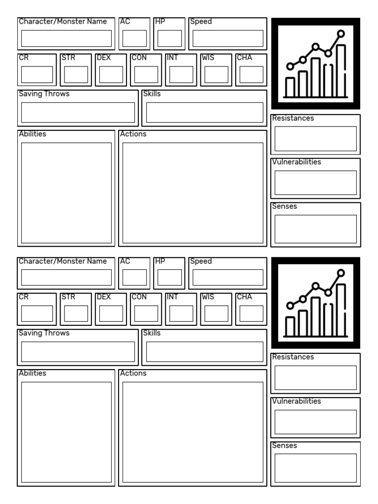 Monster or NPC Statistics (Quick) | PDF