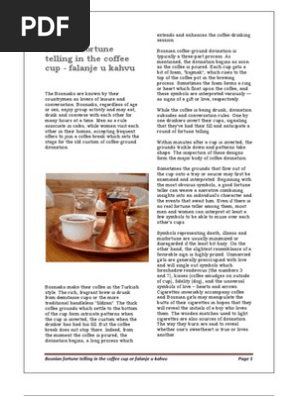 Bosnian Fortune Telling in the Coffee Cup
