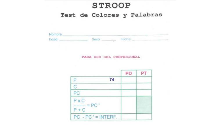 Stroop | PDF