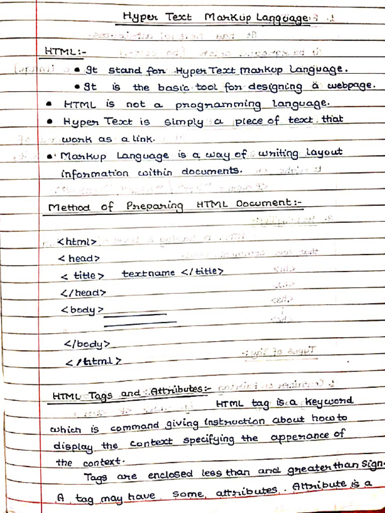 Web Technology Notes | PDF
