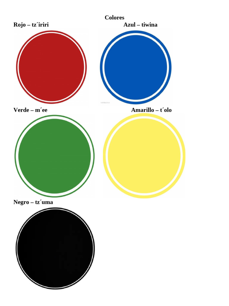 Colores en Xinca | PDF