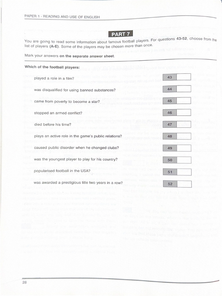 Exams Part 2 | PDF