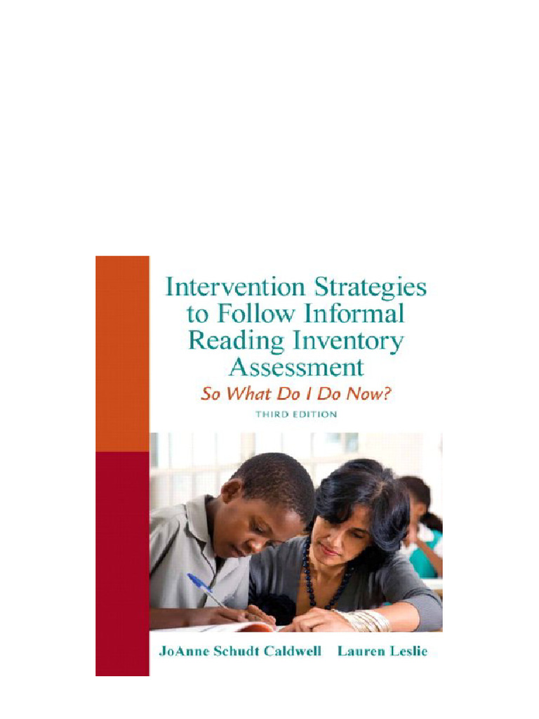 Intervention Strategies To Follow Informal Reading Inventory Assessment ...