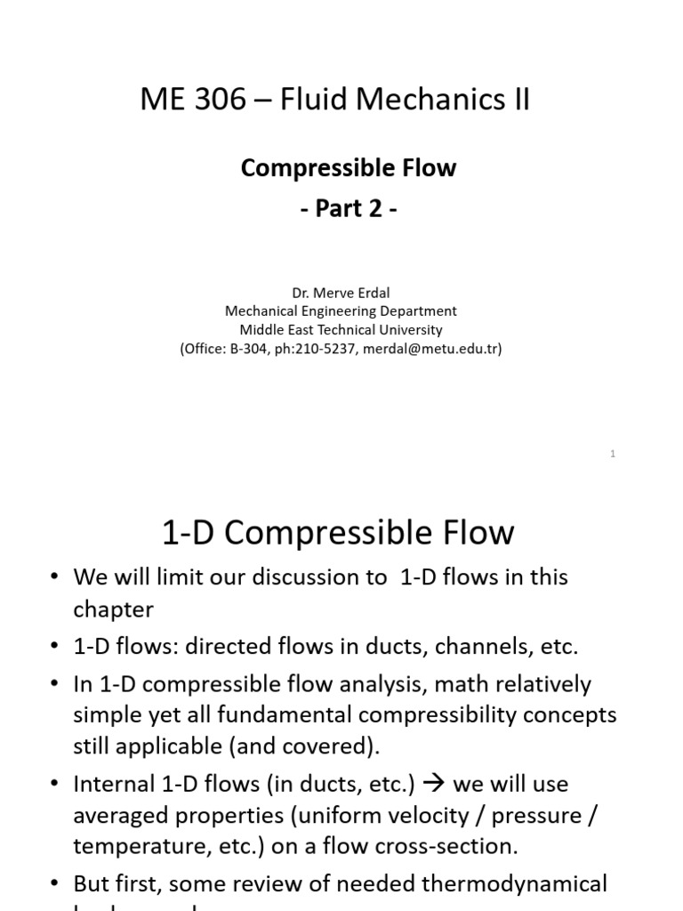 Compressible Flow - Part 2 | PDF