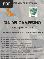 Programación Día del Campesino