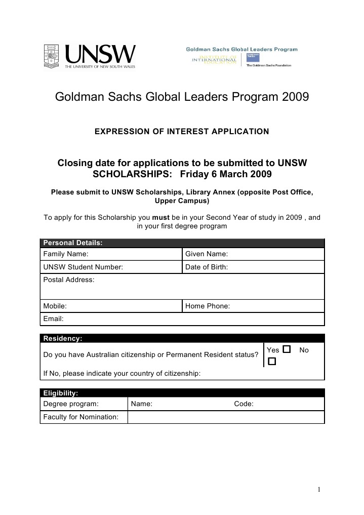 GSG L Applicationform | PDF | Business