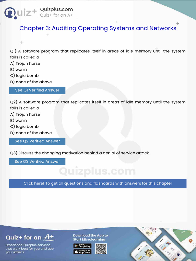 A Software Program That Replicates Itself in Areas of Idle Memory Until ...