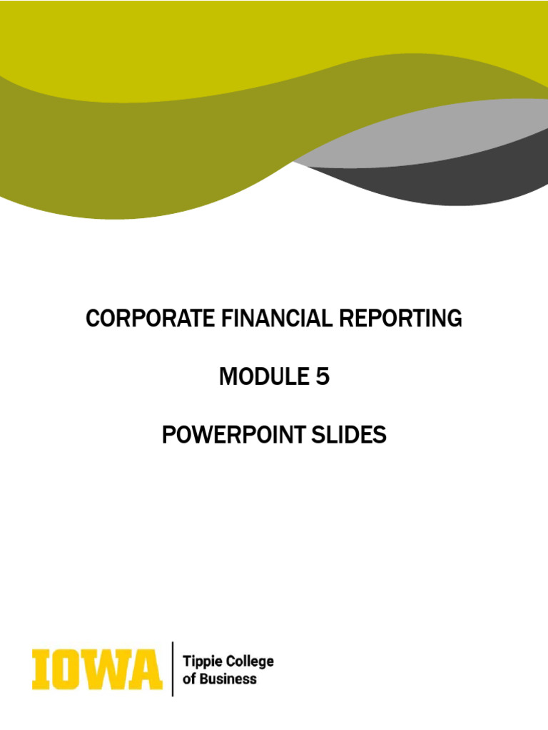 Module 5 Powerpoint Slides | PDF | Cost Of Goods Sold | Book Value