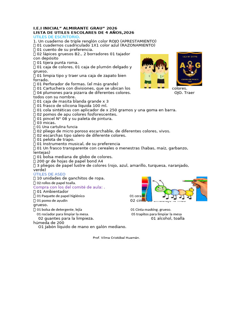 Utiles Escolares. | PDF