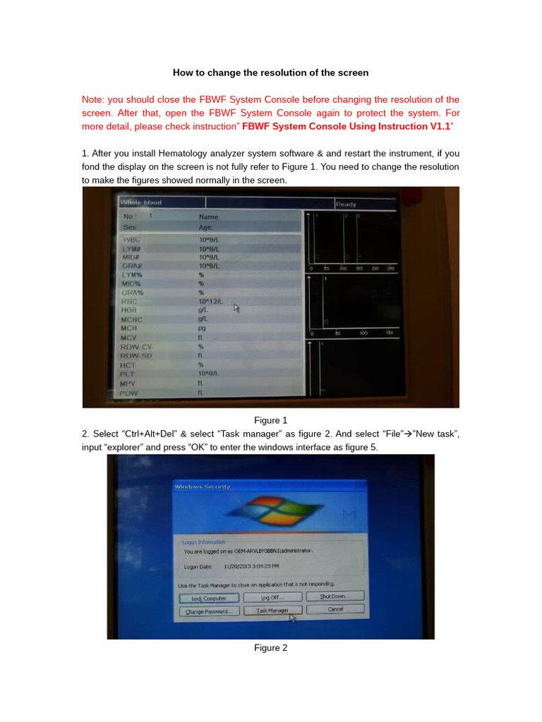 How To Change The Resolution of The Screen | PDF