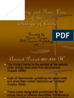 A History and Time Line of the Etiology of Criminology