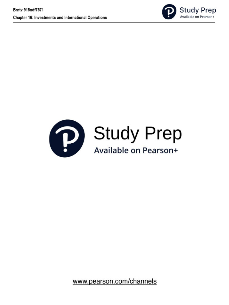 Chapter 16 - Investments and International Operations | PDF | Debits ...
