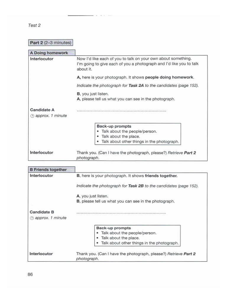 Test 2 Speaking | PDF