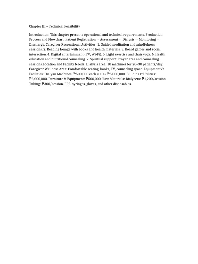 Feasibility Study Chapter 3 | PDF