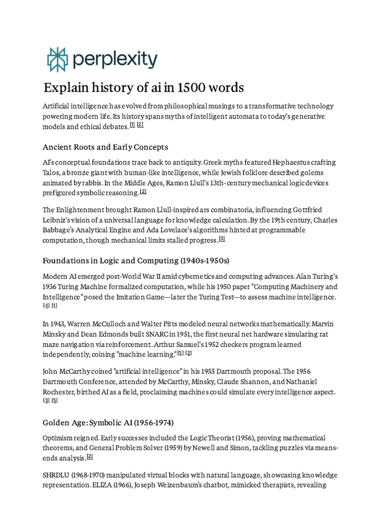 Explain Ai in 1500 Words | PDF