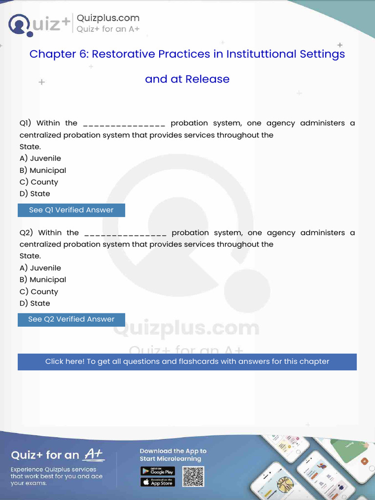 Within The Probation System One Agency Administers A Centralized ...
