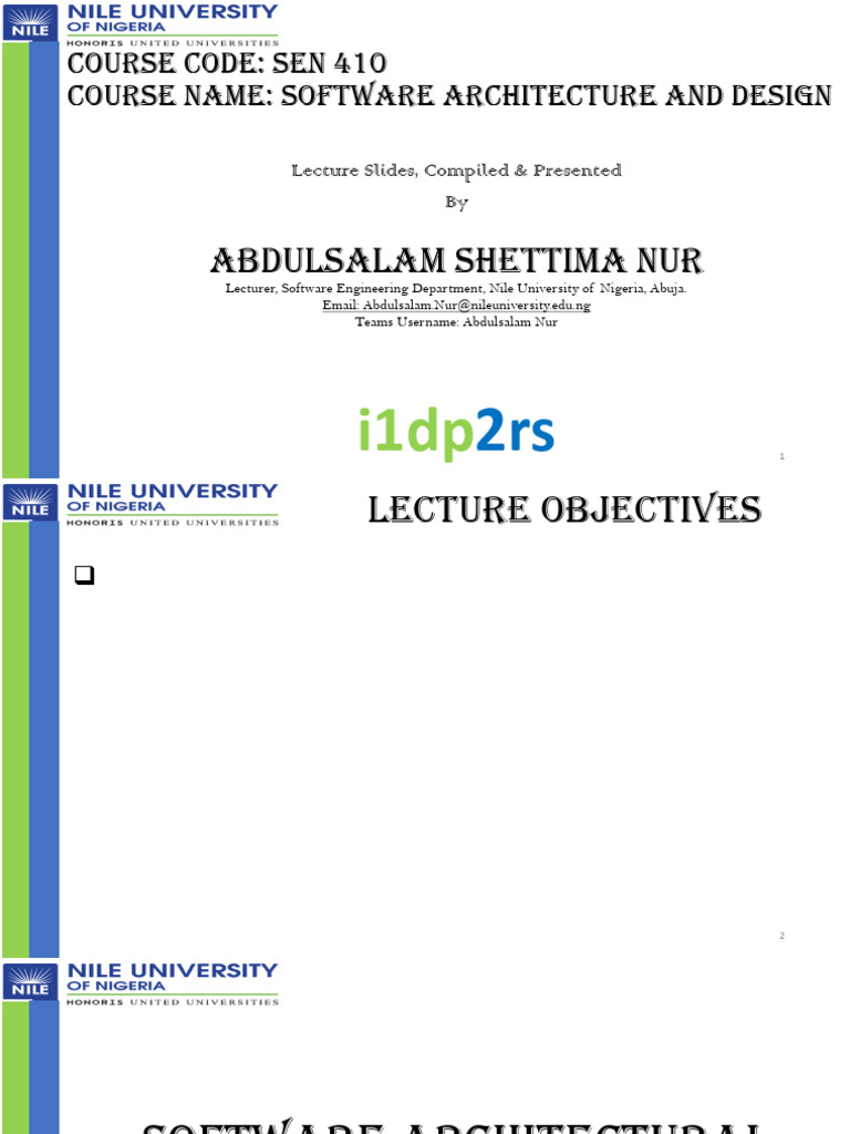 Lecture 03 - SEN 410 | PDF