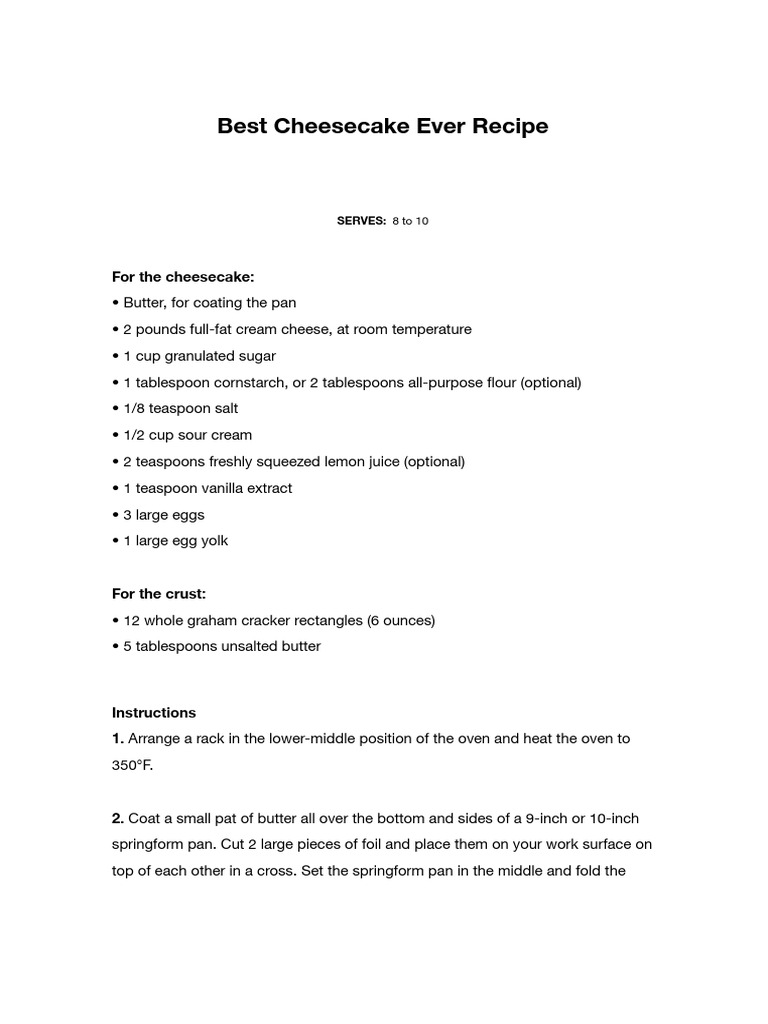 Untitled Document | PDF | Cheesecake | Baking