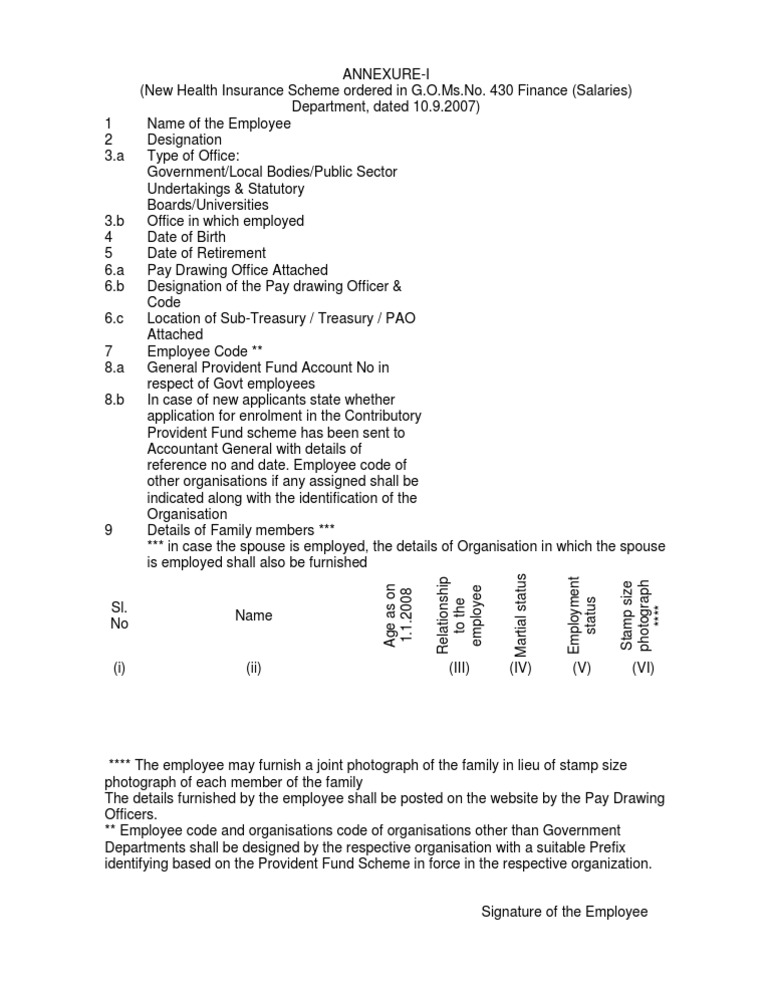 Health Insurance Form | PDF