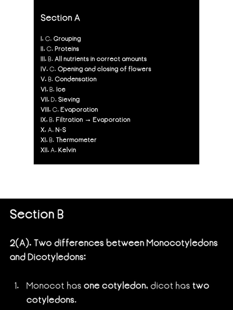 Science Answer Key (6th) | PDF