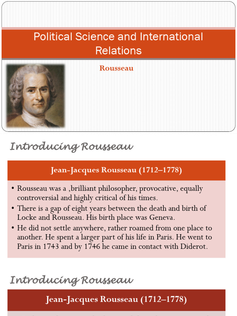 Rousseau | PDF | Sovereignty | Jean Jacques Rousseau