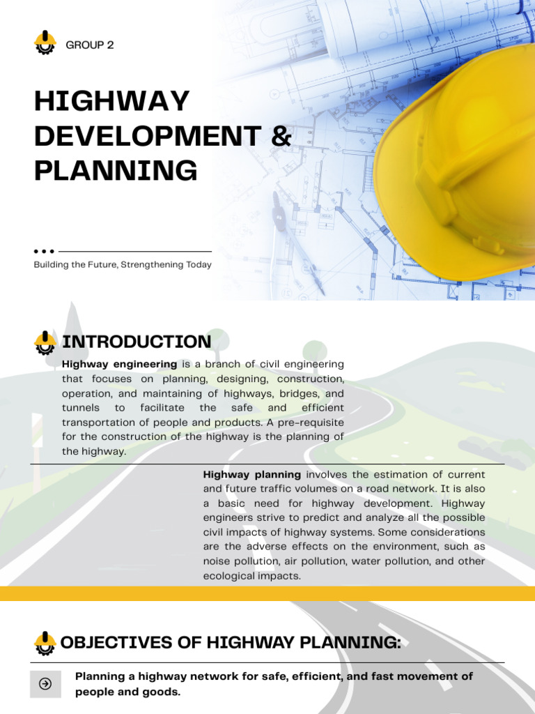 Group 2 - Highway Development & Planning | PDF | Road | Highway