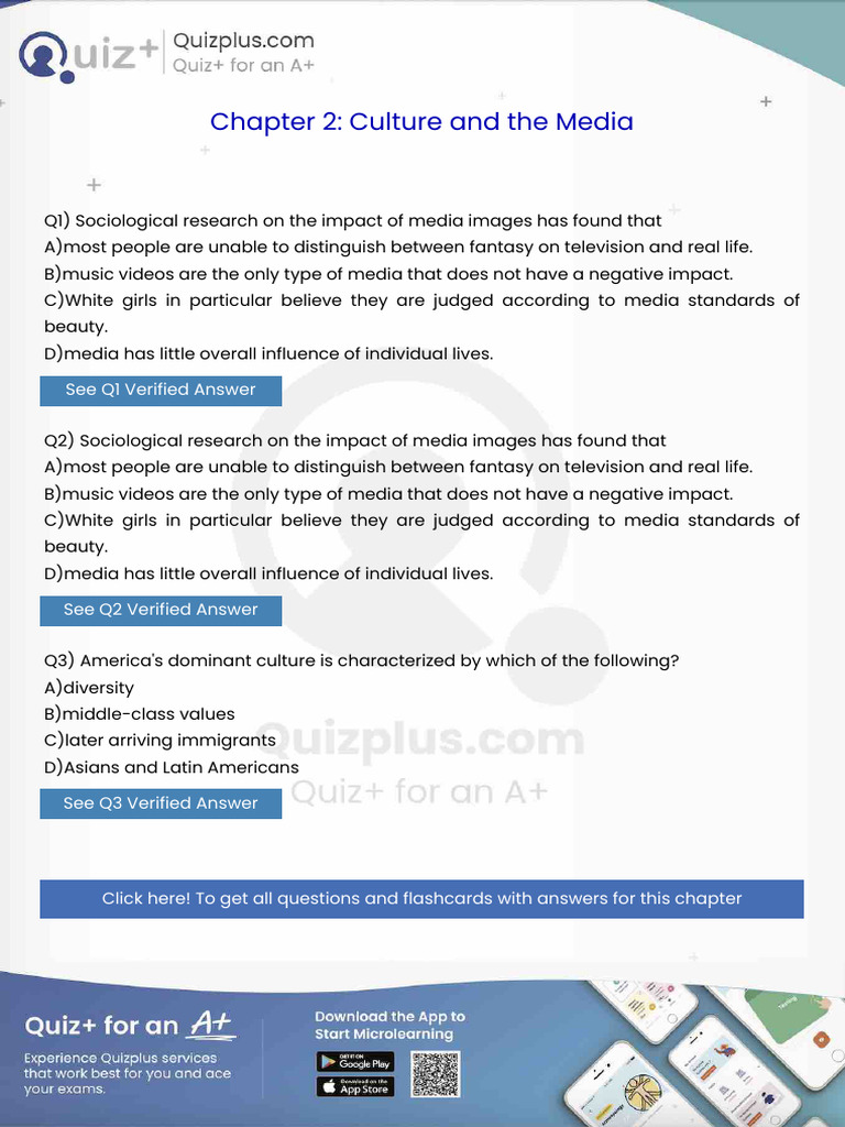 Sociological Research On The Impact of Media Images Has Found That | PDF