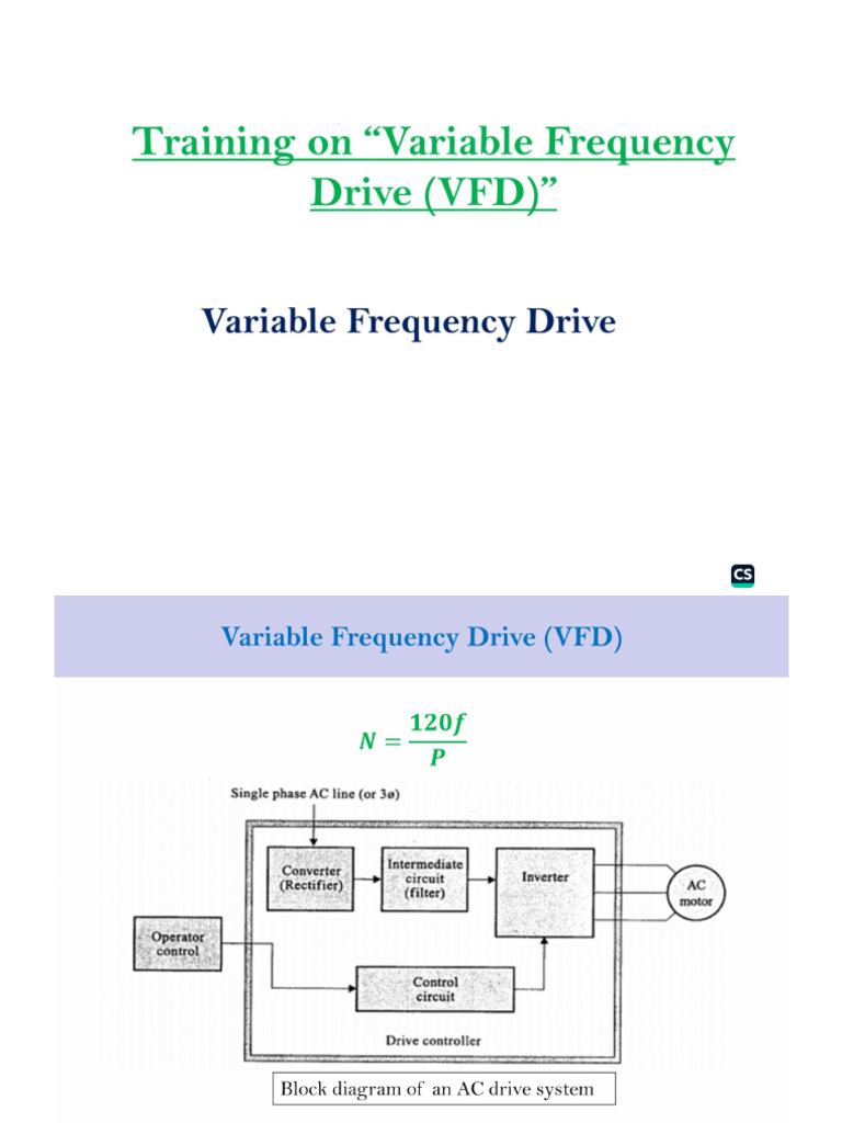 VFD Training | PDF
