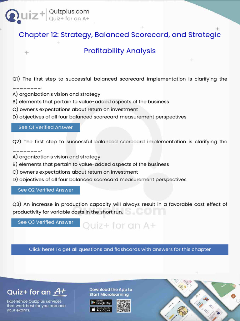The First Step To Successful Balanced Scorecard Implementation Is ...