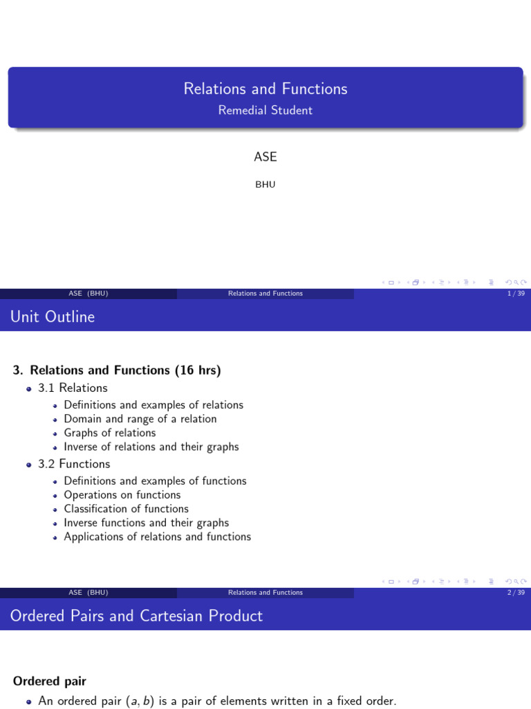 Chapter 3 New | PDF | Function (Mathematics) | Mathematical Relations