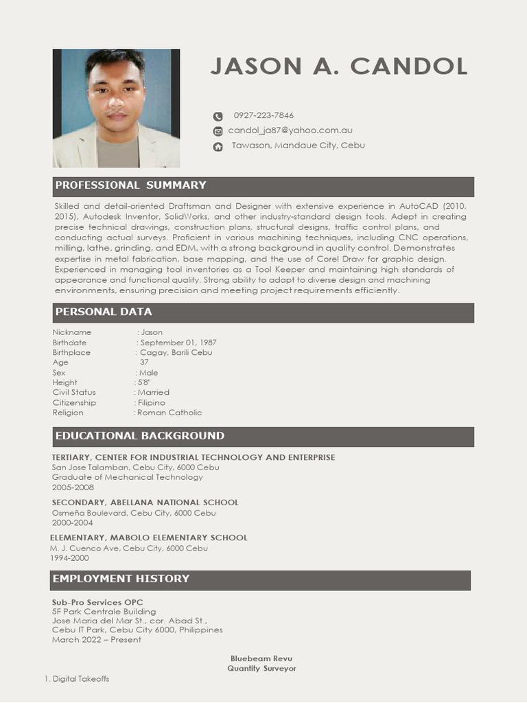 Jason Candol Resume | PDF