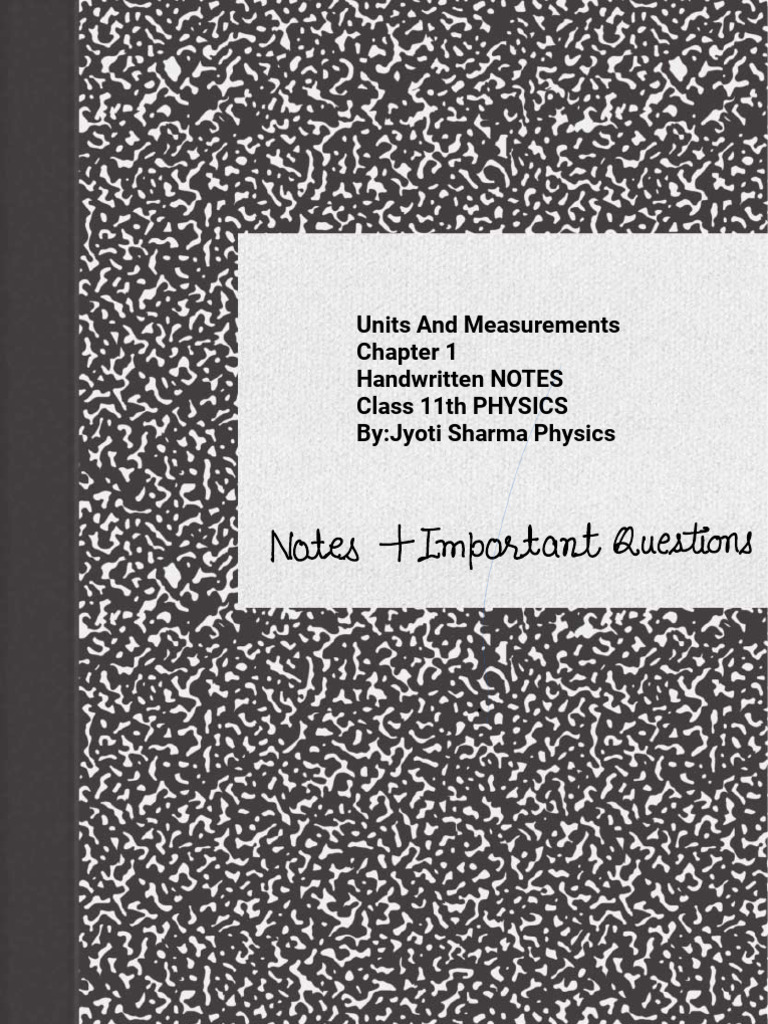 Chapter 1 Notes Class 11 | PDF