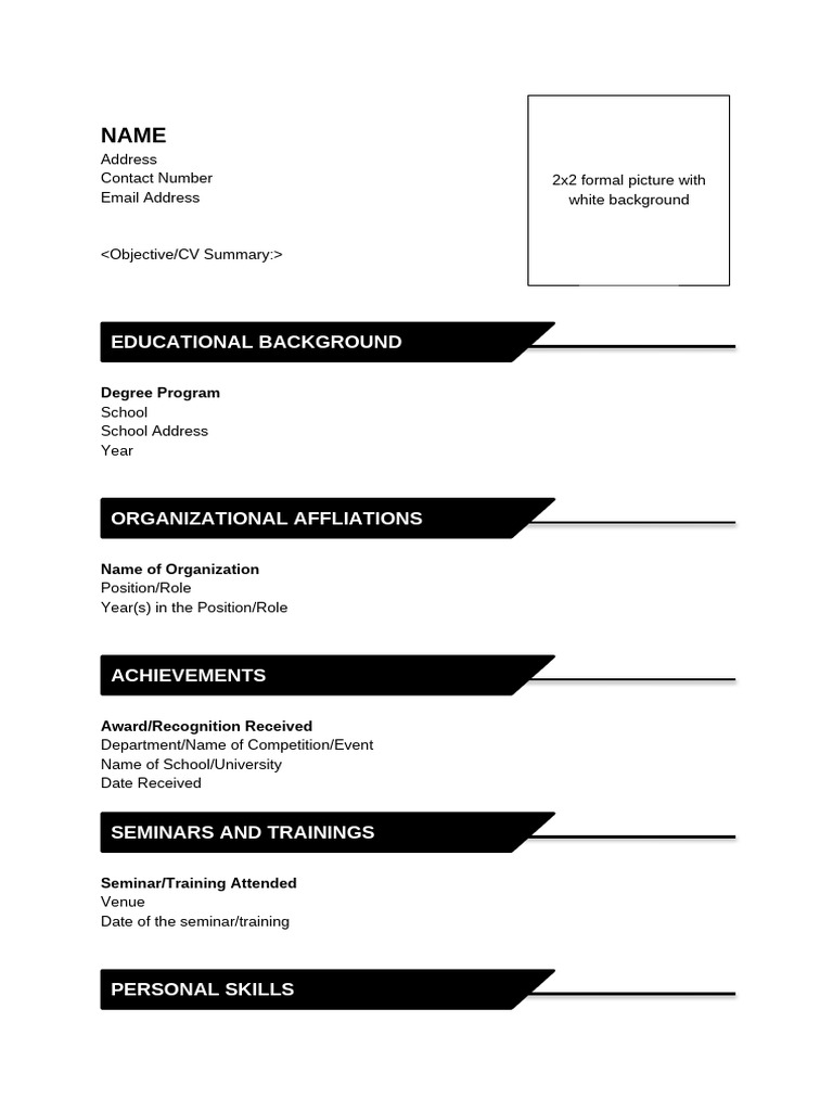 Template Resume | PDF