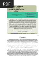 Da crítica a educação física escolar