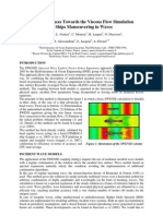 Recent Advances Towards The Viscous Flow Simulation of Ships Manoeuvering in Waves Iwwwfb23!14!3