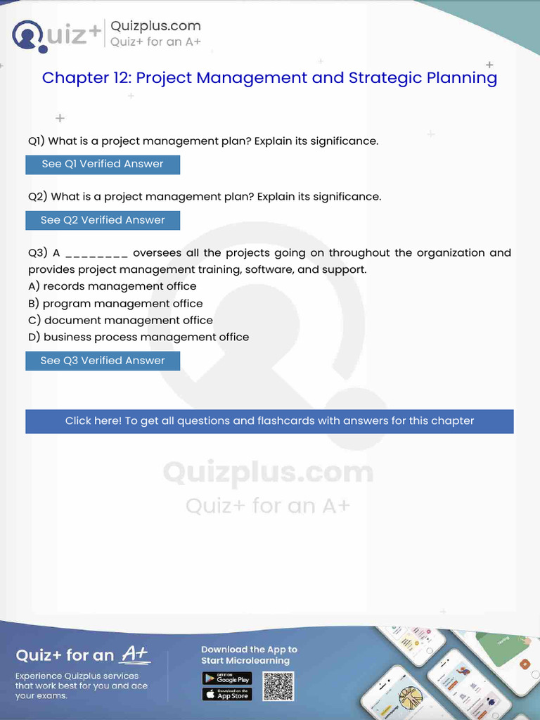 What Is A Project Management Plan Explain Its Significance | PDF ...