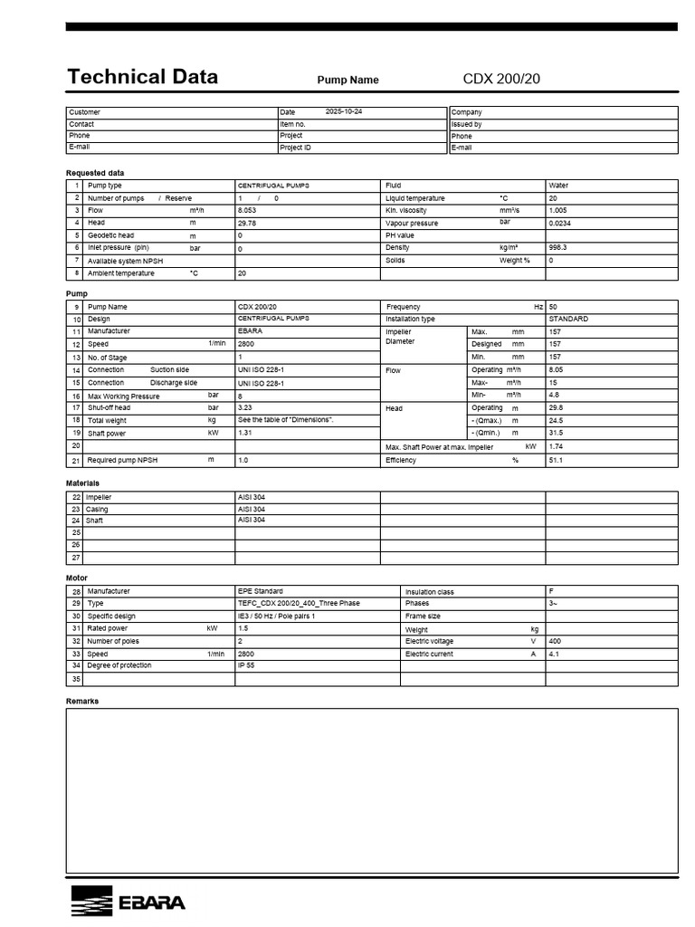 Data Sheet CDX 200 20 | PDF