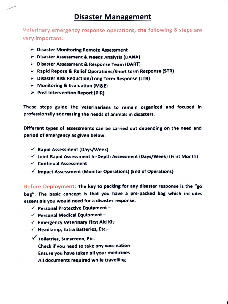 Disaster Management 15 | PDF