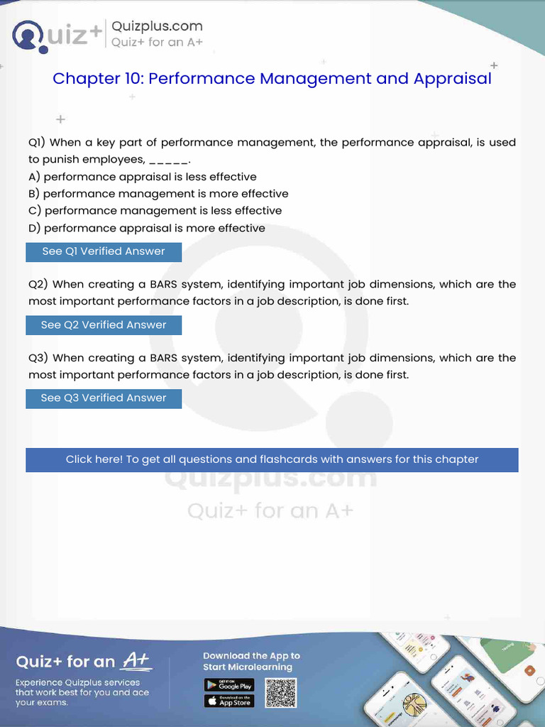 When A Key Part of Performance Management The Performance Appraisal Is ...