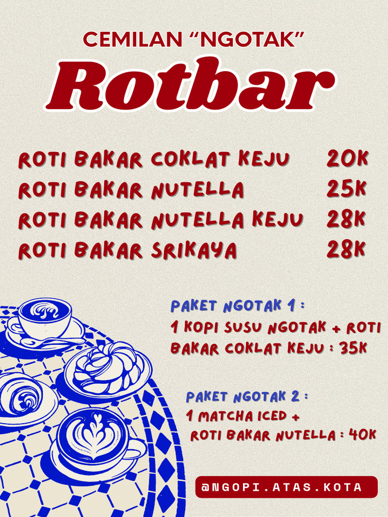 Menu Roti | PDF