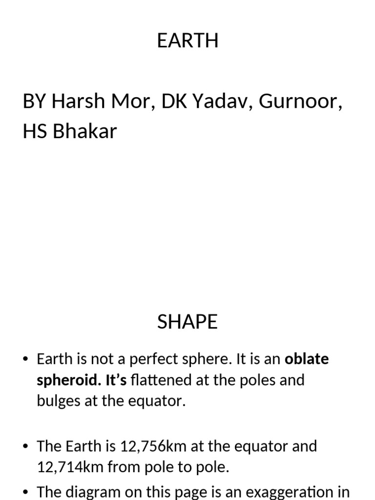 Earth | PDF